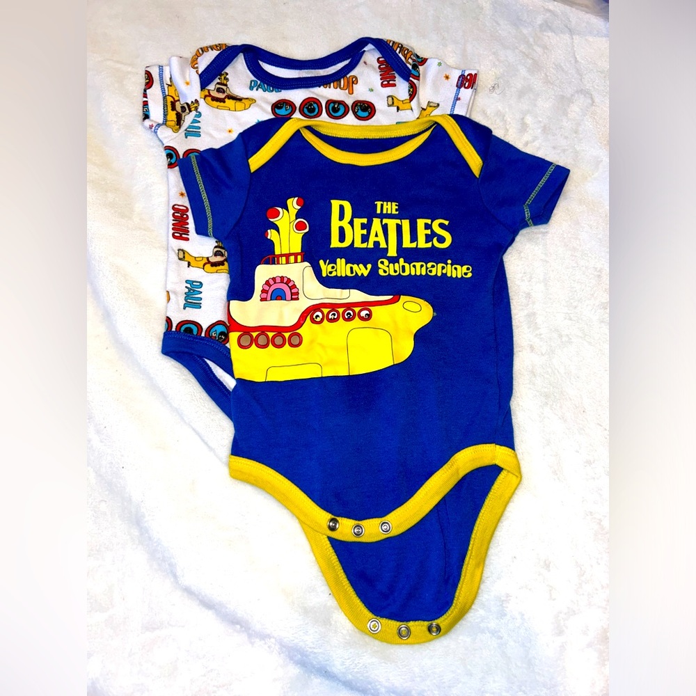 Beatles Yellow Submarine Onesies (0-3 months)